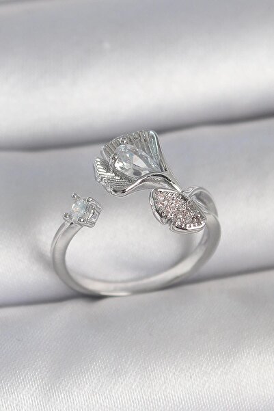 Inure Jewelry Brass Silver Color Zircon Stone Sea Shell Model Adjustable Wome...