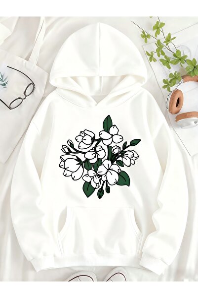 Deocept Unisex Printed Hooded Kangaroo Pocket Comfortable Fit Oversized Cut S...