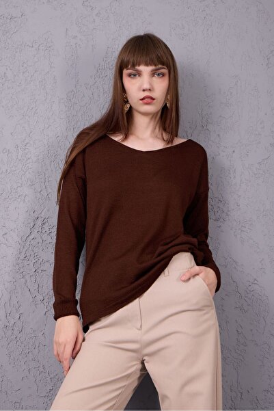 sumoda Women's Knitwear Sweater V-Neck Basic Comfortable Stylish Trend Mercer...