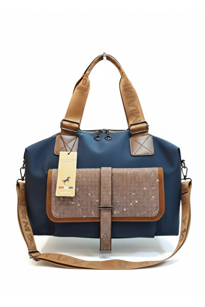 Miami Polo Taş Detaylı Kolay Temizlenebilir El Ve Omuz Askılı Plaj, Piknik, S...