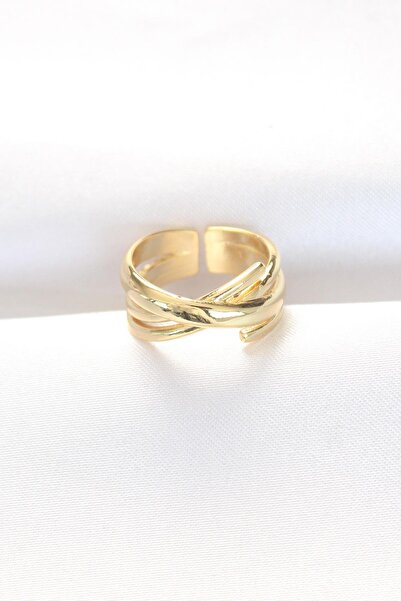 Inure Jewelry Thick Gold Color Adjustable Ring