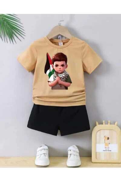 Nice Clothes Children's Tracksuit Set Hooded Unisex Palestine Flag Children's...