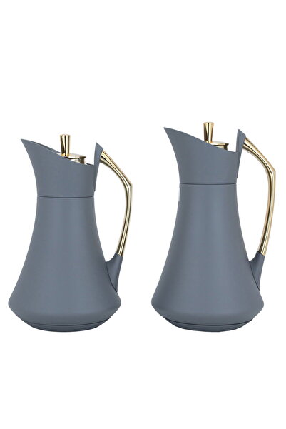 Generic طقم ترمس كارما من معرض السيف، قطعتان، سعة 1 لتر، وعاء داخلي من الزجاج...