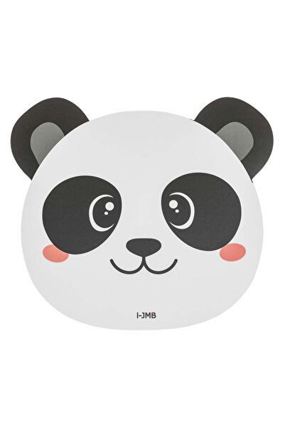 OEM Mousepad in the shape of a panda head made of PVC and rubber. It has a no...