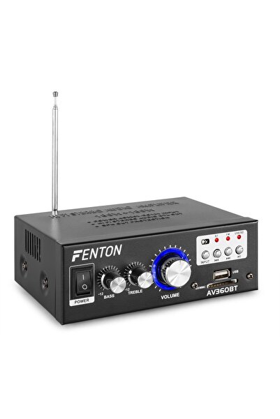 Nobrand Amplificator Bluetooth Fenton AV360BT Mini cu tuner FM, suport USB și SD