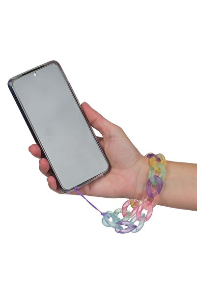 OEM Accesoriu telefon mobil, lant de culori pastel. Se fixeaza pe orice punct...