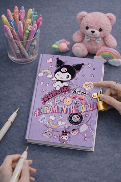 Bambus Kilitli Sert Kapak 160 Sayfa Günlük Hatıra Hediyelik Çocuk Ajandası De...