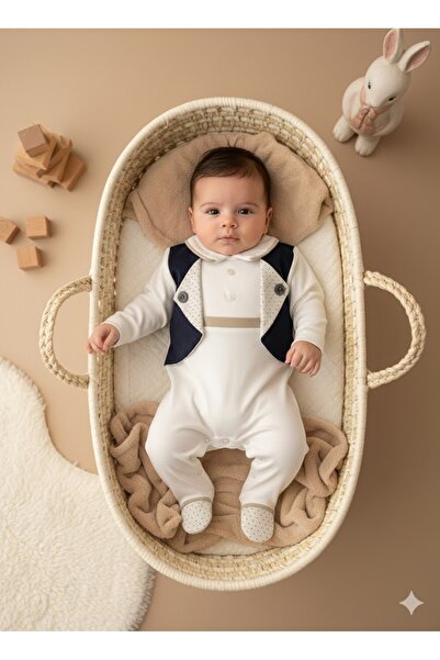 Babydola بدلة للأطفال الذكور مع ربطة عنق وسترة، مناسبة للمناسبات الخاصة والاح...