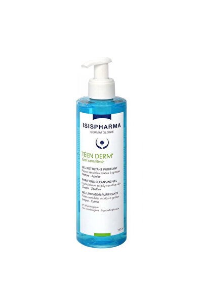 ISISPHARMA Gel de curățare pentru ten sensibil Teen Derm, 250 ml