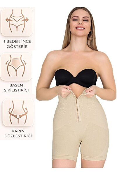 bipamuk Women's Agraflı Shaping / Sculpting Corset Waist Basen and Abdomen Sh...