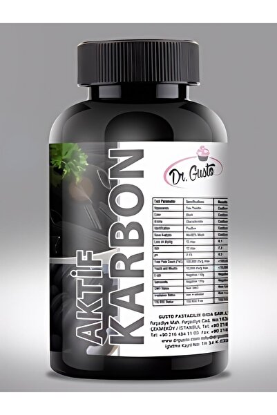 telaşe memuru Aktif Karbon 25gr - Yenilebilir Pasta Süsü