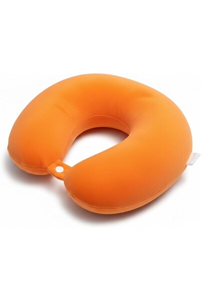 AL SAHIR GARMENT INDUSTRY L.L.C U-Shape Travel Neck Pillow – Soft Plush Fabric with Adjustable Button Closure, Ergonomic Neck Supp