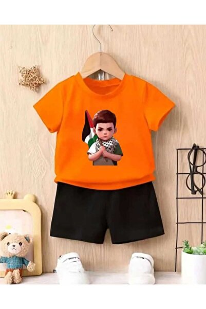 Nice Clothes Children's Tracksuit Set Hooded Unisex Palestine Flag Children's...