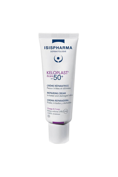 ISISPHARMA Keloplast Cremă reparatoare pentru cicatrici SPF 50+, 40 ml