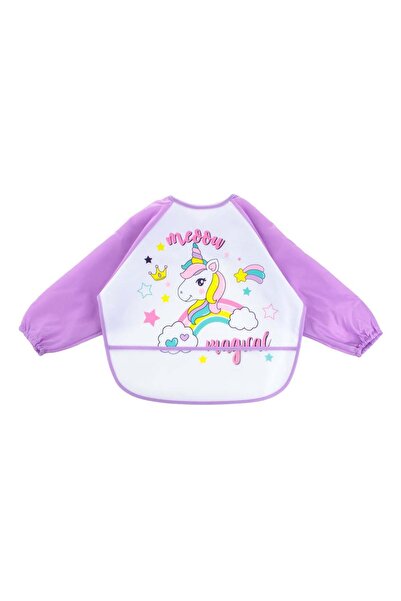 OEM Baveta cu maneca pentru ca copilul sa manance fara sa se murdareasca cu m...