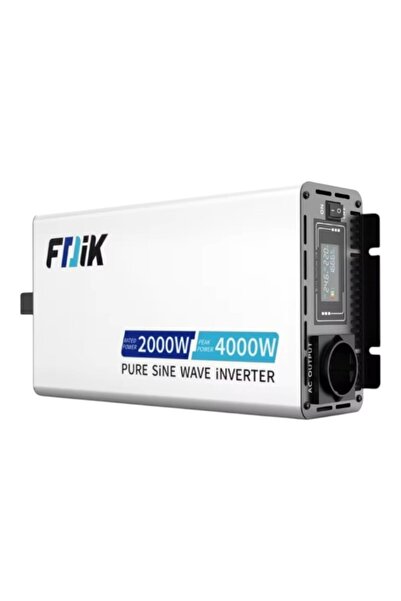 FDIK Invertor auto S3 2000W, varf 4000W 24V, unda sinusoidala pura, ecran LCD