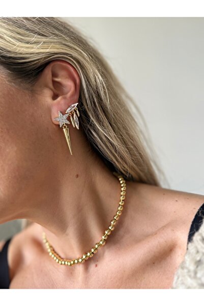 Rossetto Atelier İthal Stony Star Küpe