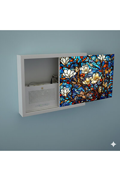 woodeska Modem Saklama Kutusu Sürgülü Modem Kutusu Tablo Sigorta Panosu Gizle...