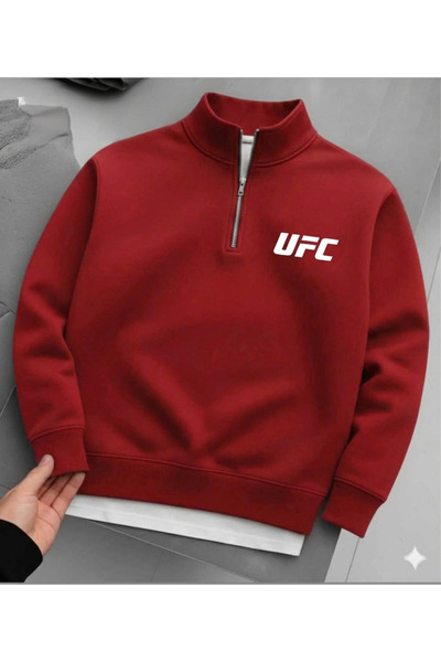 Risil-Nu Company Unisex Half Zipper 3Yarn (Sha Fleece-Lined Winter Ufc Ba Pri...