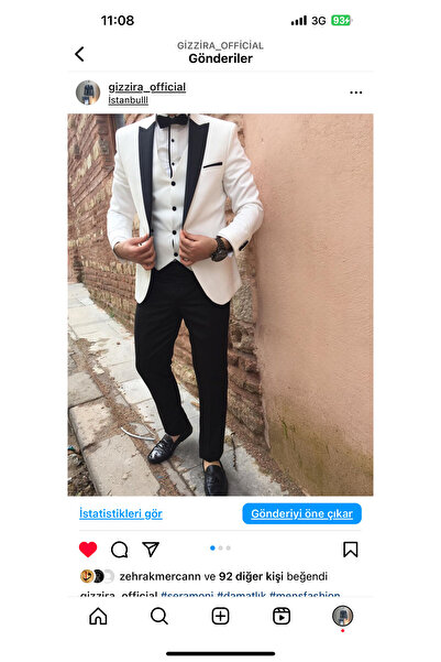 GIZZIRA Damatlık takım elbise damatlık, beyaz damatlık, damak