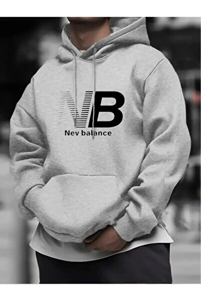 DİVİN Men's Sweatshirt Printed 3 Thread Oversize