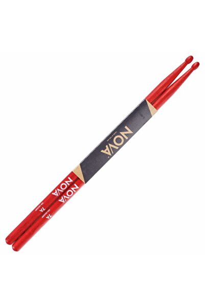 VIC FIRTH 7AR Nova Hickory Red Wood Drumsticks - Oval Tips, 394mm Length