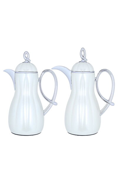 Generic طقم ترمس أروى من معرض السيف، سعة 1 لتر، وعاء داخلي من الزجاج حراري ، ...