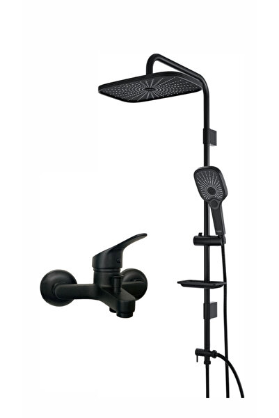 armour armatür Siyah banyo batarya seti