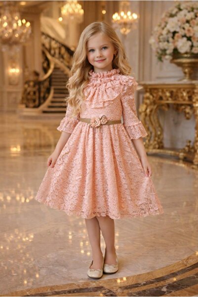 BEGONYA BEBECE KIDS Girls' Wedding Invitation Party Birthday Celebration Dress