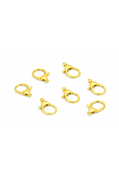 FlowerAksesuar 10 Adet - 22x35 mm Papağan Klips, Papağan Kanca Kilit, Anahtar...