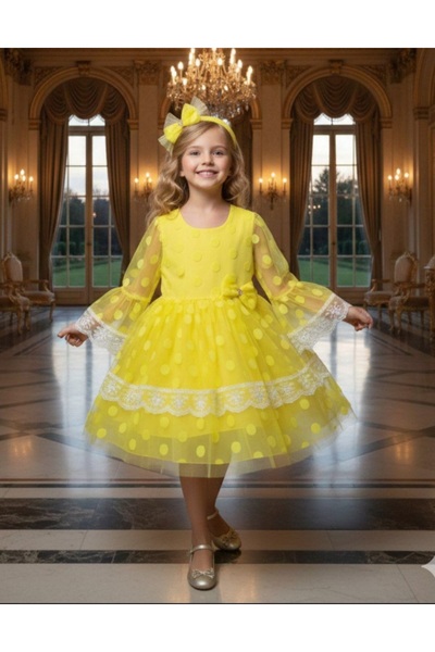 BEGONYA BEBECE KIDS Girl's Birthday Invitation Wedding Celebration Dress with...