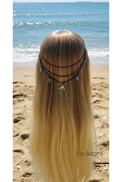LO ADORO 2 Pieces Holiday Hair Accessory Kızıl Dereli Model 2-Pack