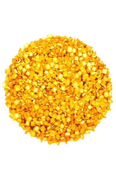 telaşe memuru Parlak Gold Sanding Kum Şekerleme 50 gr - Yenilebilir Pasta Süsü