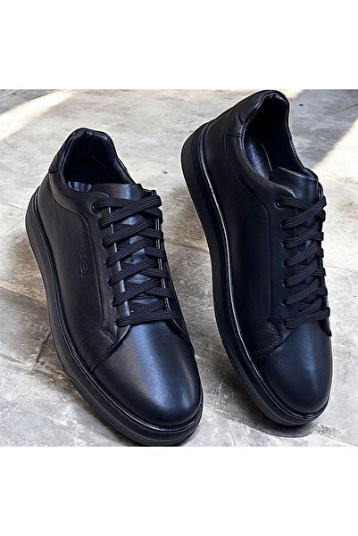 KAFKASLAR AYAKKABI Genuine Real Leather Lace-Up Sneaker Model Flat Sole Ortho...