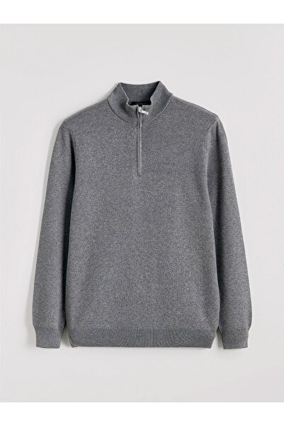 LC Waikiki Mock Neck men's knit sweater