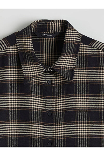 LC Waikiki Plaid Oversize Women's Shirt