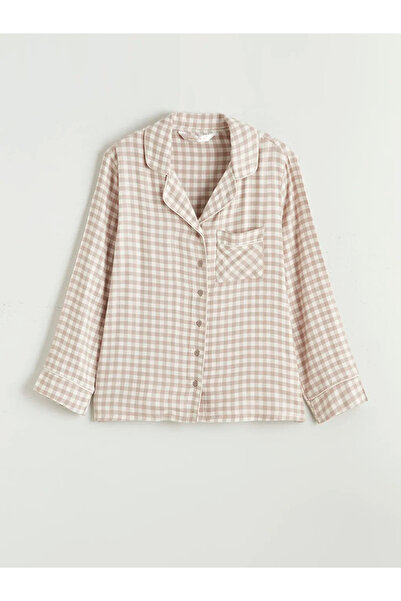 LC Waikiki Shirt Collar Plaid Women's Pajamas Set