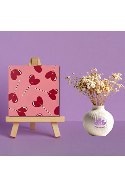 LİLYHOBBYLAND Sayılarla Boyama Kiti 20x20 cm Sevgililer Günü Aşk Dolu Mini Tu...