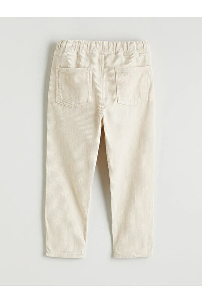 LC Waikiki Boys' Velvet Trousers with Elastic Waistband