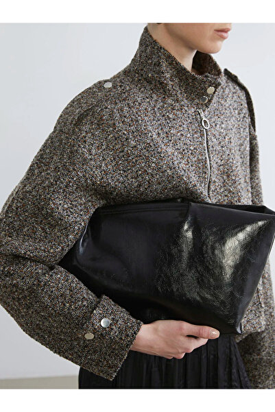 LC Waikiki Mock Neck Oversized Women's Jacket