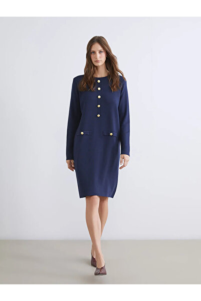 LC Waikiki Crew Neck Knitwear Dress