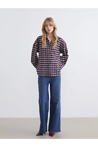 LC Waikiki Plaid Oversize Women's Lumberjack Shirt