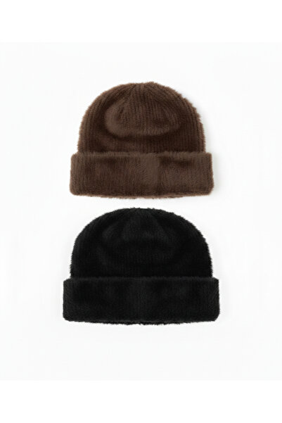 derikem Women's Furry Soft Plush Beanie