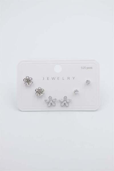 Royaleks Multiple Set Earrings - Silver