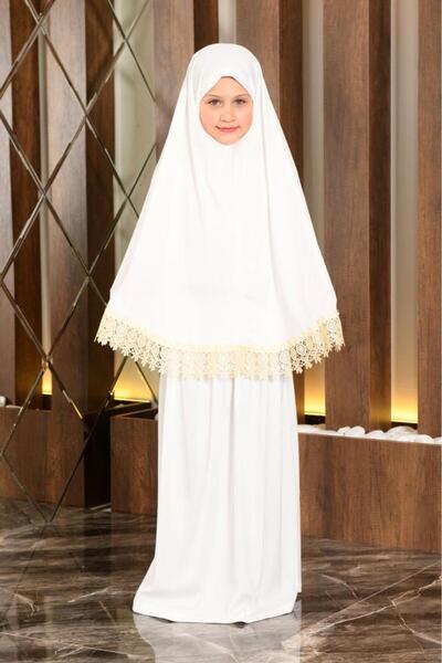 RAHAF TİCARET İki Parçalı Kız Çocuk Namaz Elbisesi