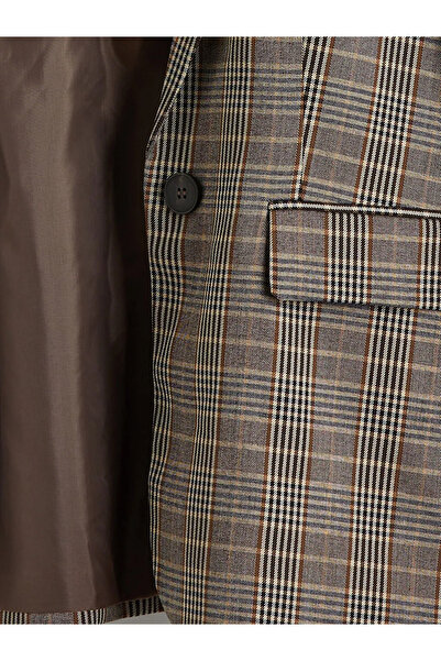 LC Waikiki Plaid Women's Blazer Jacket