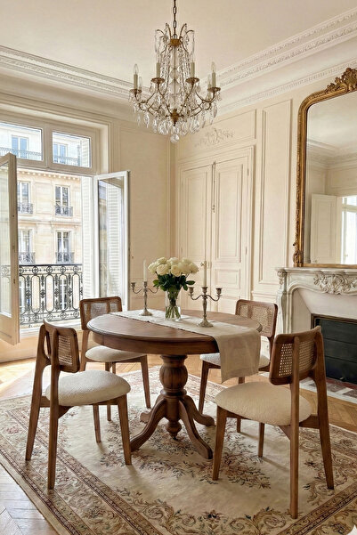 Woodenbend Focus Ceviz Yuvarlak 100 cm Ahşap Açılır Yemek Masası Takımı – Haz...