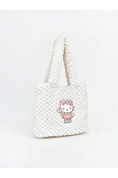 LC Waikiki Плюшена чанта за рамо с бродерия Hello Kitty за момичета