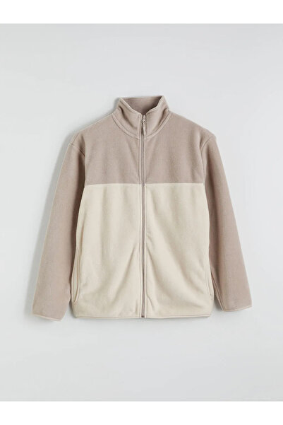 LC Waikiki Turtleneck Fleece Men's Zippered Sweatshirt