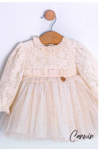 Canwin kız çocuk çantalı özel gün elbise